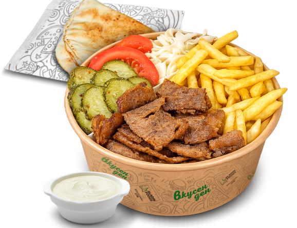 Portion Beef Doner with French Fries