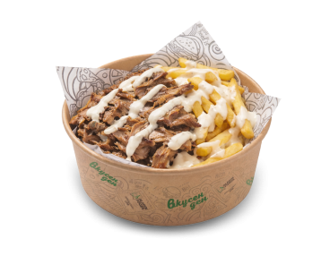 DONER BOWL WITH BEEF AND FRIES