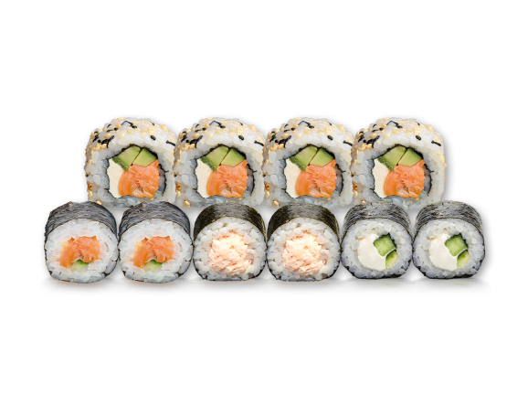 SMOKED SALMON MIX (10 хапки)